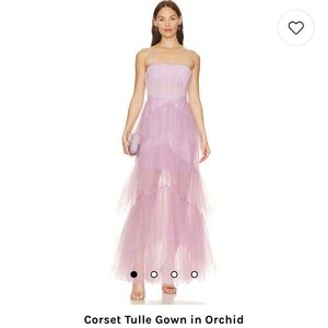 Corset Tulle Gown in Orchid